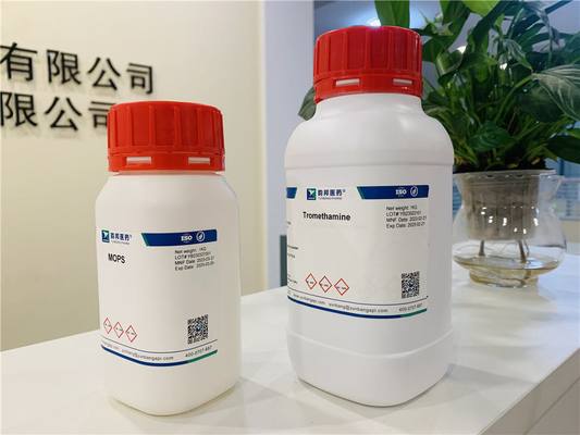 CAS 77-86-1 Tromethamine Biological Tris Buffer สำหรับเครื่องสำอาง