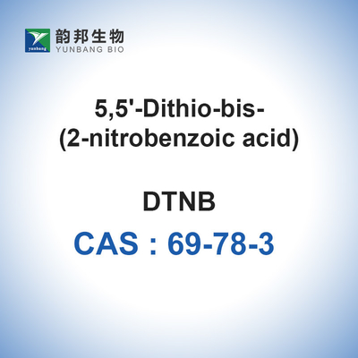 CAS 69-78-3 รีเอเจนต์ในการวินิจฉัยในหลอดทดลอง 5,5′-Dithiobis(2-Nitrobenzoic Acid) DTNB