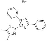 CAS 298-93-1 MTT Thiazolyl Blue Tetrazolium Bromide ธาซาซอลิลสีฟ้า เทตรซาโซเลียมบรอมได