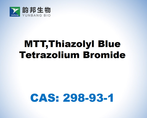 CAS 298-93-1 MTT Thiazolyl Blue Tetrazolium Bromide ธาซาซอลิลสีฟ้า เทตรซาโซเลียมบรอมได