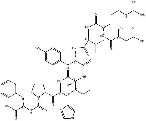 CAS 4474-91-3 ANGIOTENSIN II, HUMAN  น้ำยาสำหรับวิทยาศาสตร์ชีวภาพ