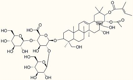 CAS 6805-41-0 สารปฏิกิริยาชีวเคมี Escin สําหรับห้องปฏิบัติการ